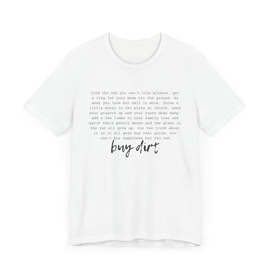 'Buy Dirt' | Country Song Lyrics Unisex Tee - Witty Tees