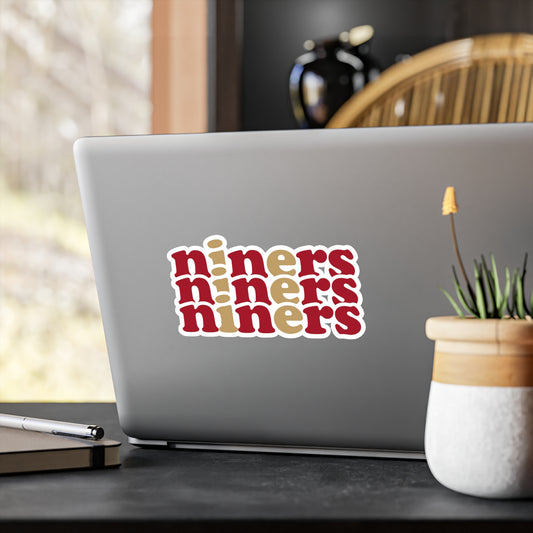 Niners Vinyl Decals | Fun Wall Stickers, Home Decor, Laptop & Car Accessories, Gift for Friends
