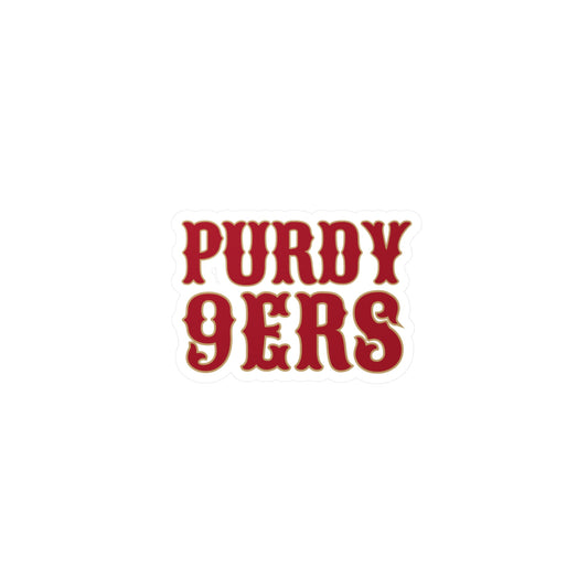 Purdy 9ers Sticker