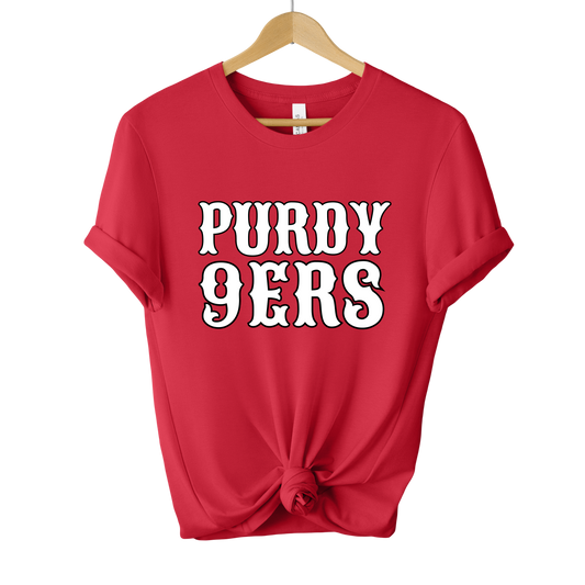 Purdy 9ers Red Tee