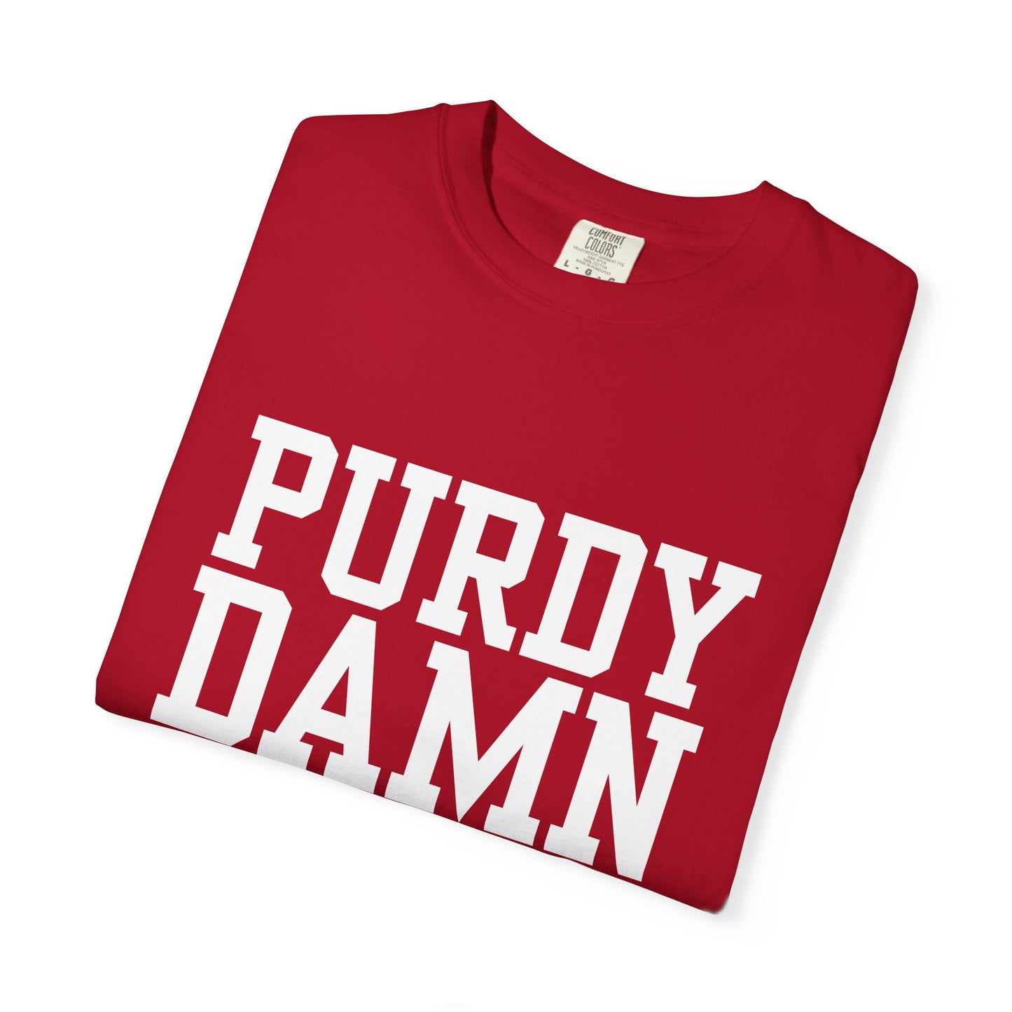 Purdy Damn Relevant Shirt | Brock Purdy 49ers Fan T-Shirt | White Graphic