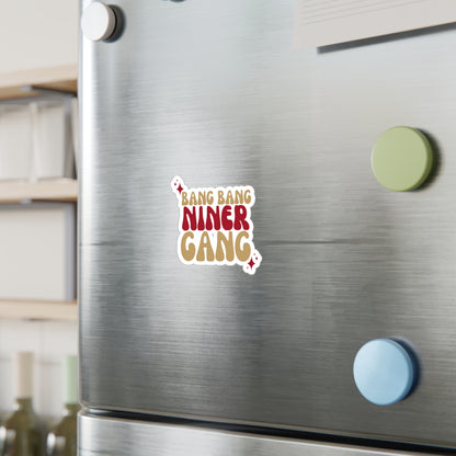 Bang Bang Niner Gnag Vinyl Decals | Fun Wall Stickers, Home Decor, Laptop & Car Accessories, Gift for Friends