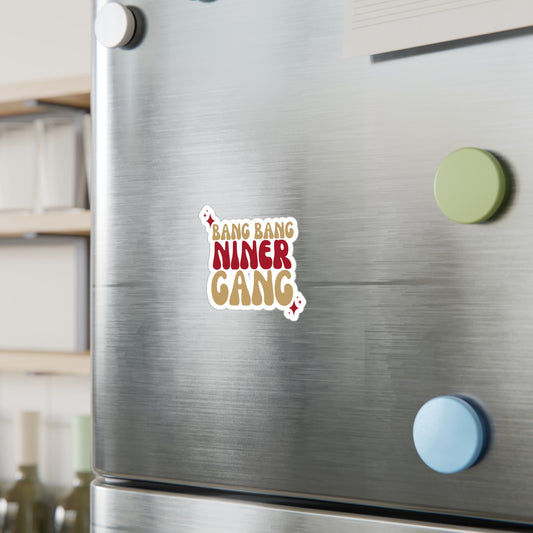Bang Bang Niner Gnag Vinyl Decals | Fun Wall Stickers, Home Decor, Laptop & Car Accessories, Gift for Friends