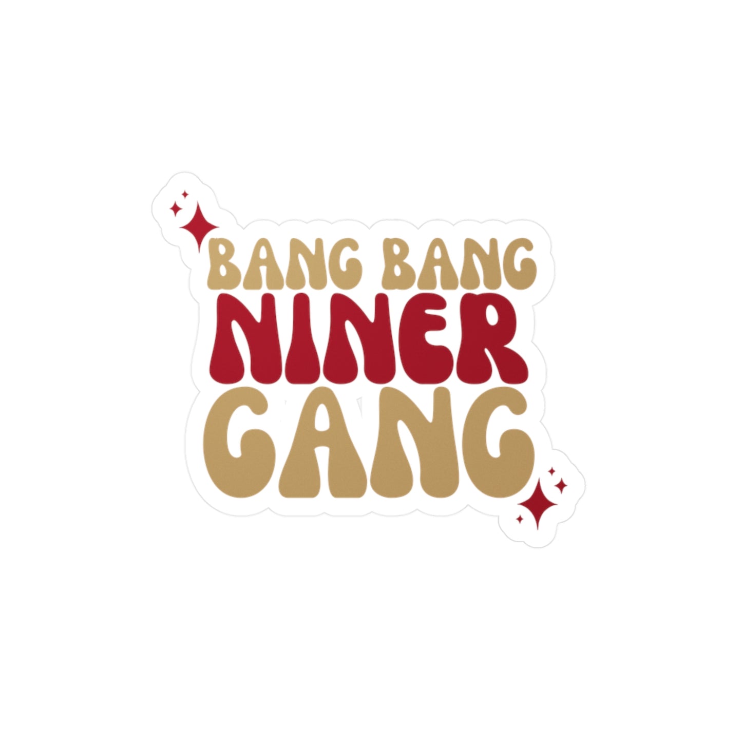 Bang Bang Niner Gnag Vinyl Decals | Fun Wall Stickers, Home Decor, Laptop & Car Accessories, Gift for Friends