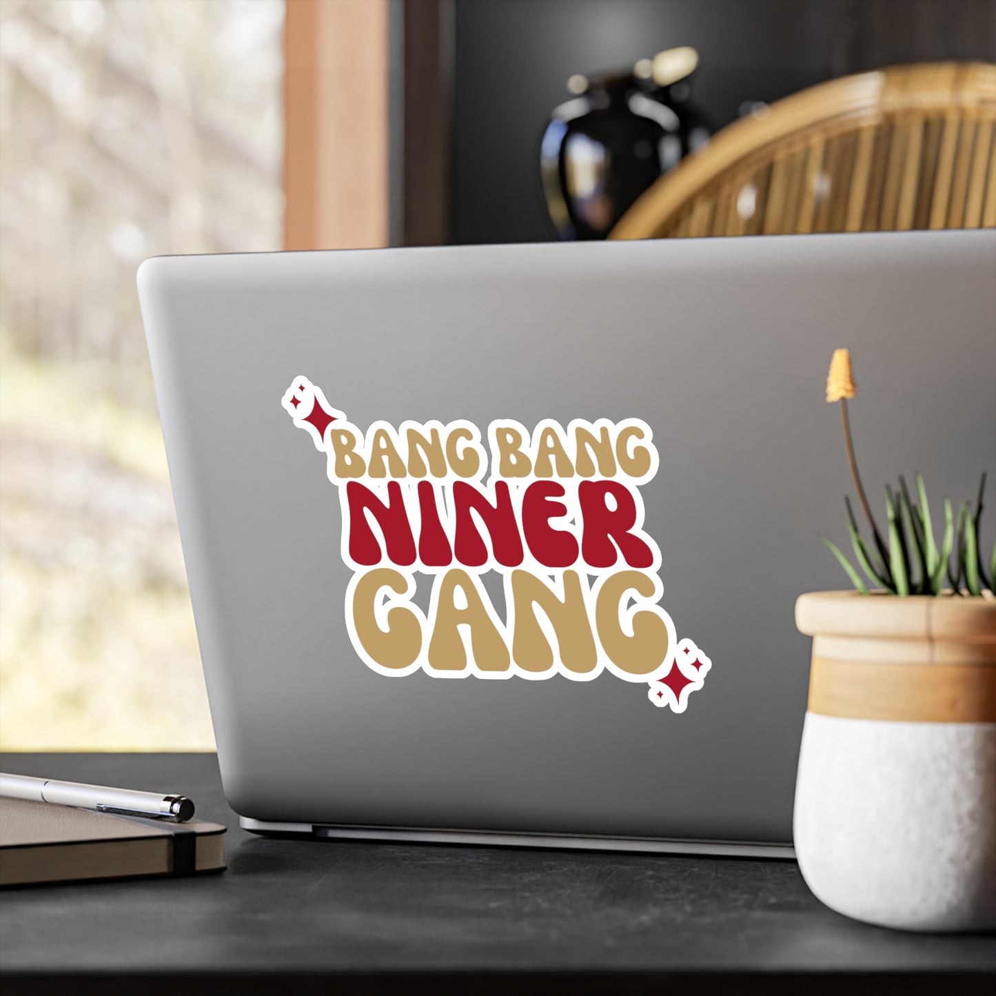 Bang Bang Niner Gnag Vinyl Decals | Fun Wall Stickers, Home Decor, Laptop & Car Accessories, Gift for Friends