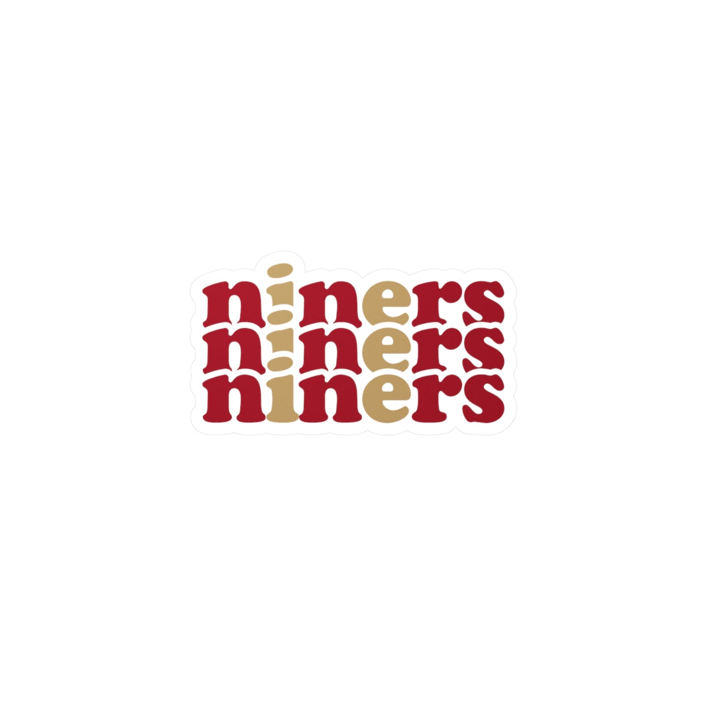 Niners Vinyl Decals | Fun Wall Stickers, Home Decor, Laptop & Car Accessories, Gift for Friends