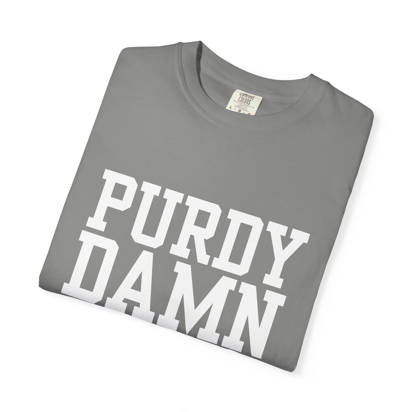 Purdy Damn Relevant Shirt | Brock Purdy 49ers Fan T-Shirt | White Graphic