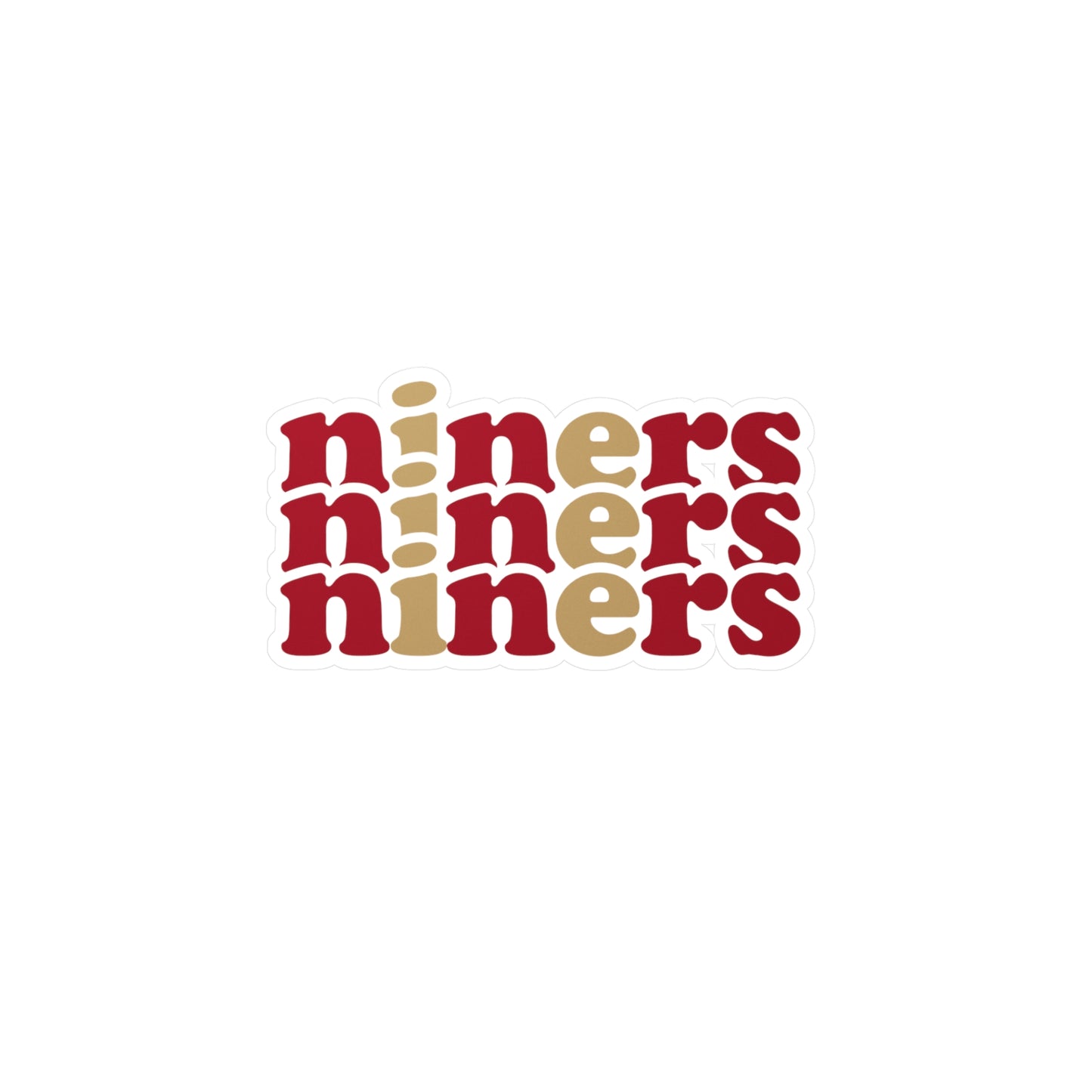 Niners Vinyl Decals | Fun Wall Stickers, Home Decor, Laptop & Car Accessories, Gift for Friends
