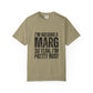 Brown t-shirt with black text reading 'I'm holding a marg so yeah, I'm pretty busy'