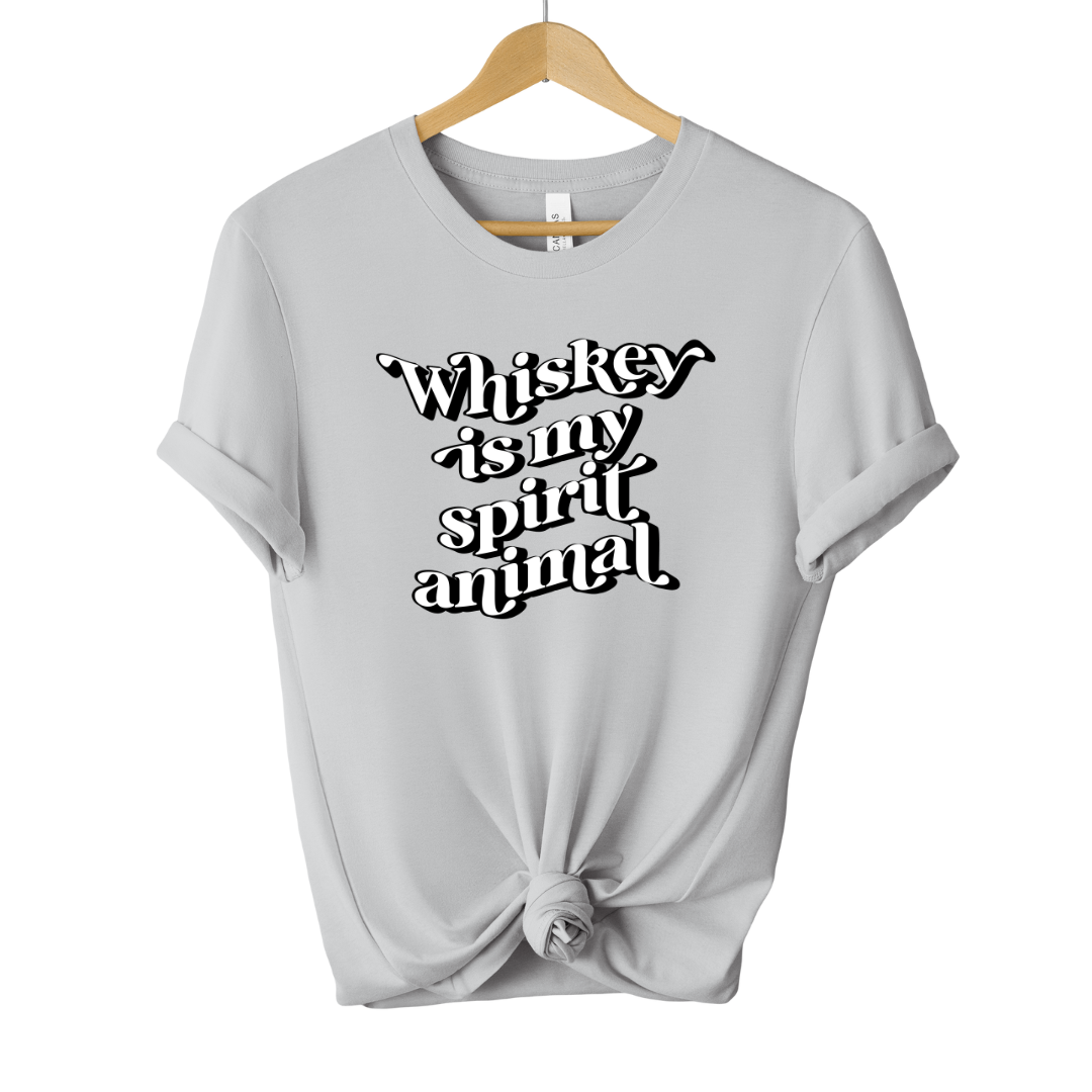 Whiskey Is My Spirit Animal Unisex Tee