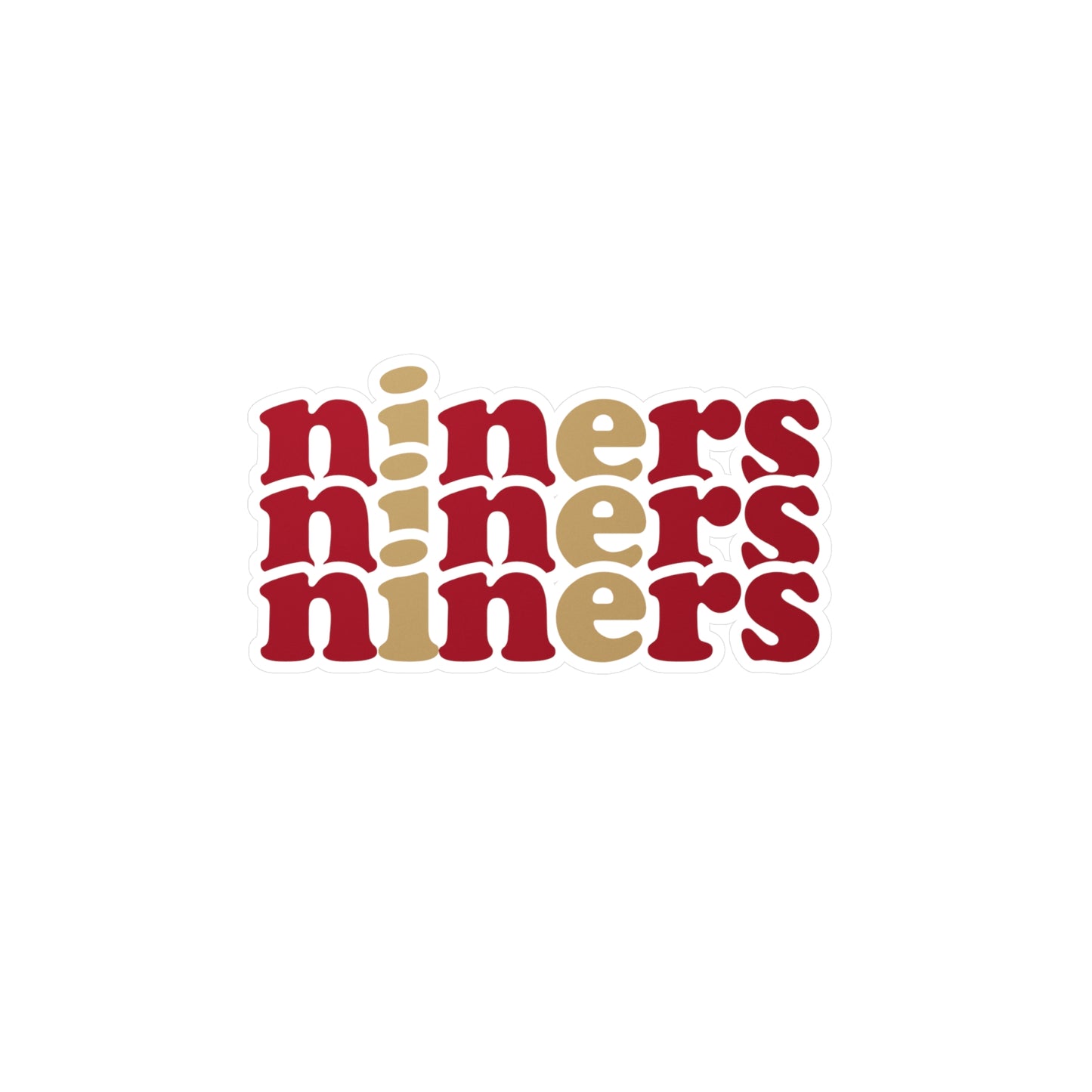 Niners Vinyl Decals | Fun Wall Stickers, Home Decor, Laptop & Car Accessories, Gift for Friends