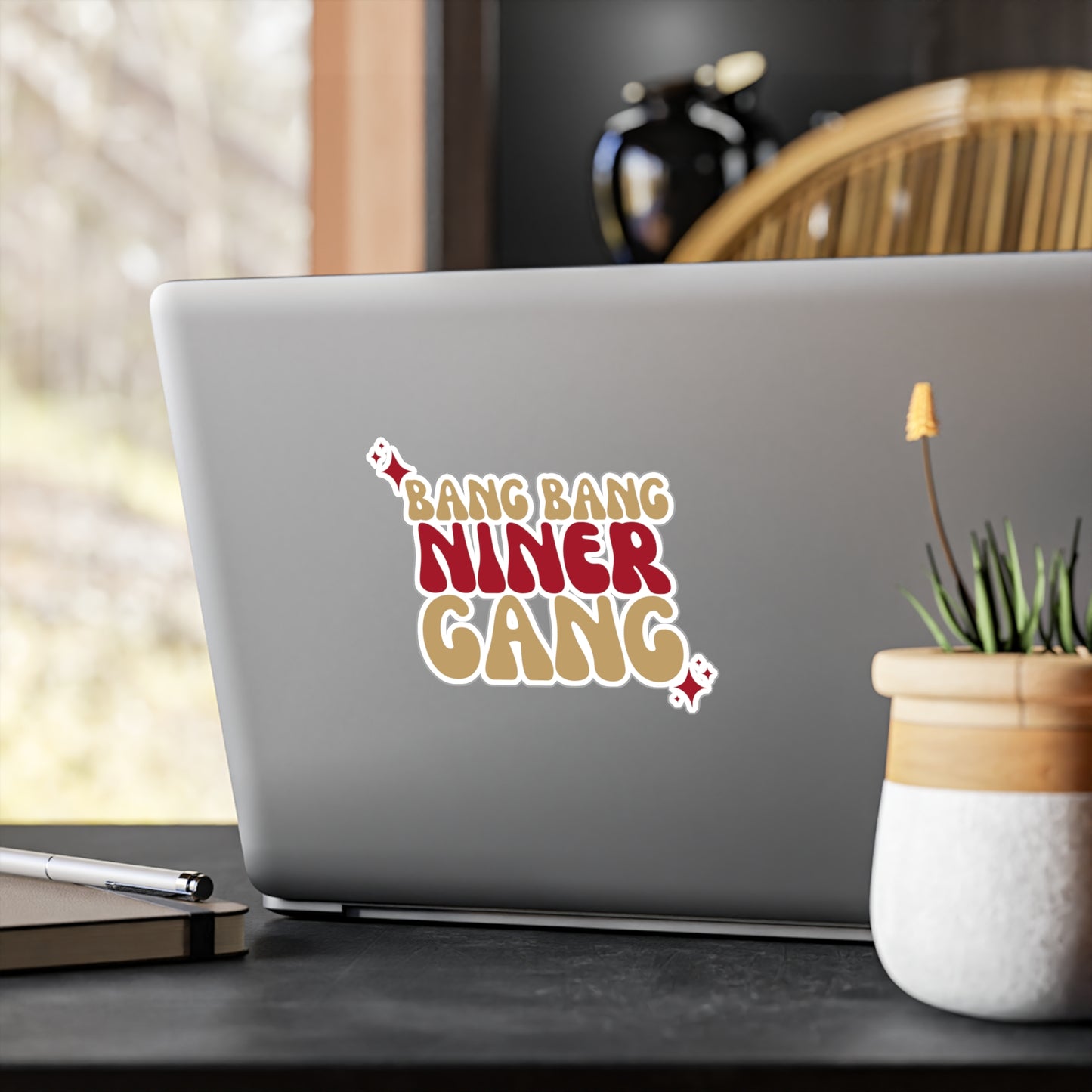 Bang Bang Niner Gnag Vinyl Decals | Fun Wall Stickers, Home Decor, Laptop & Car Accessories, Gift for Friends