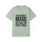 Light green t-shirt with black text reading 'I'm holding a marg so yeah, I'm pretty busy'
