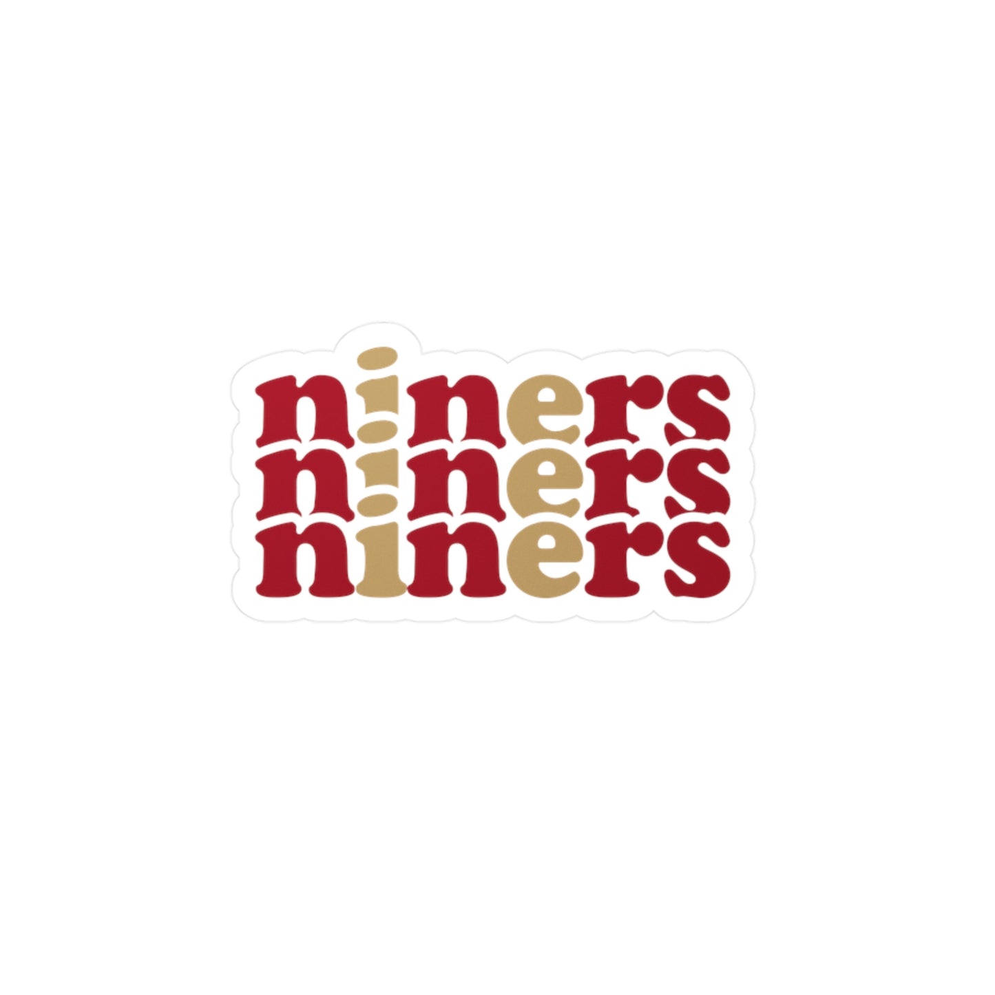 Niners Vinyl Decals | Fun Wall Stickers, Home Decor, Laptop & Car Accessories, Gift for Friends