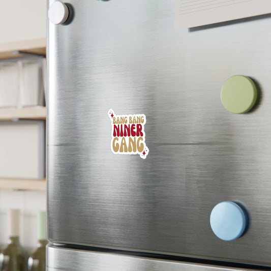 Bang Bang Niner Gnag Vinyl Decals | Fun Wall Stickers, Home Decor, Laptop & Car Accessories, Gift for Friends