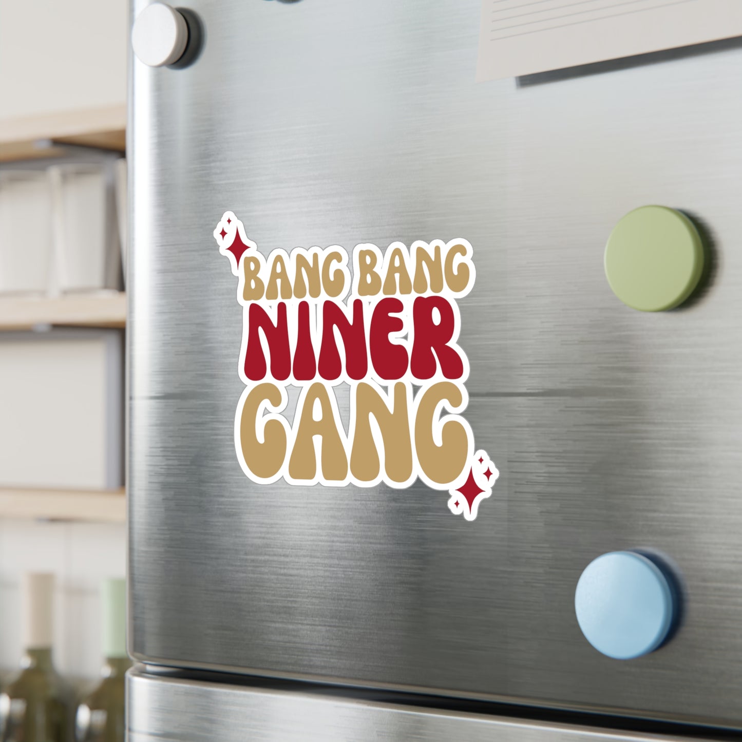 Bang Bang Niner Gnag Vinyl Decals | Fun Wall Stickers, Home Decor, Laptop & Car Accessories, Gift for Friends