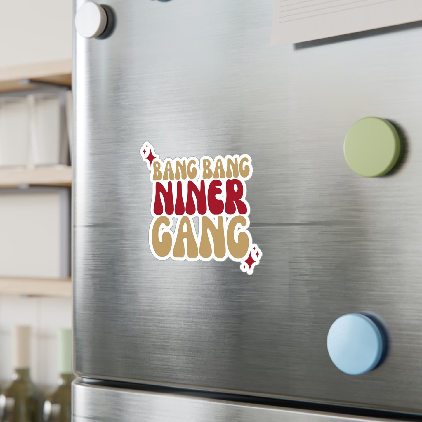 Bang Bang Niner Gnag Vinyl Decals | Fun Wall Stickers, Home Decor, Laptop & Car Accessories, Gift for Friends