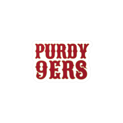 Purdy 9ers Vinyl Decals | Fun Wall Stickers, Home Decor, Laptop & Car Accessories, Gift for Friends