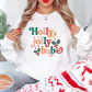 Holly Jolly Babe | Crewneck Sweatshirt (White) - Witty Tees