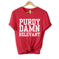 Purdy Damn Relevant Red Tee