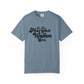 Blue t-shirt with 'In My Morgan Wallen Era' text