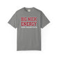 Gray t-shirt with 'BIG NICK ENERGY SAN FRANCISCO' text on a white background