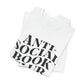 White tank top with 'ANTISOCIAL BOOK' text on a white background