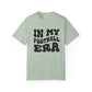 Light green t-shirt with 'IN MY FOOTBALL ERA' text on a white background
