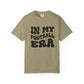 Beige t-shirt with 'IN MY FOOTBALL ERA' text on a white background