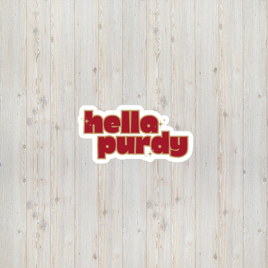 HELLA PURDY STICKER - Witty Tees