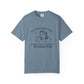 blue t-shirt with a woman holding a martini and text that says 'It looks like I may accidentally get drunk on purpose today'