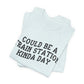 Light blue tank top with text on a white background